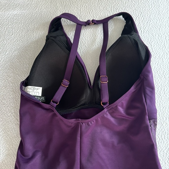 Miraclesuit Illusionists Wrapture One Piece Swimsuit, size 8, $182 - Picture 8 of 9